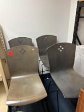 Four contemporary kitchen stools