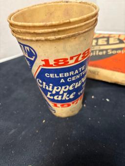 Pin back vintage advertising