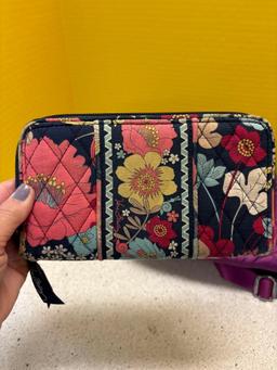 Vera Bradley purse, wallet, and wristlet