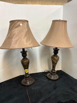 pair of table lamps