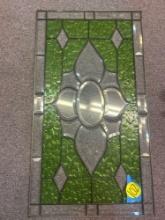 leaded beveled stained glass window