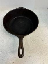 Vintage cast-iron deep chicken frying skillet