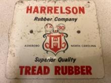 Harrelson rubber Company, Ashboro, NC tread rubber, metal mechanical time sign