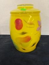 Bartlett Collins glass cookie jar