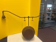 large antique hanging gas light