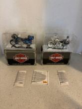 Two Harley Davidson diecast MAISTO motorcycles