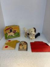 Vintage spotty dog remote control battery operated with lighting eyes