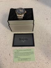 Bulova Marine star mens watch inbox with papers