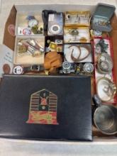 Mens jewelry pocket knives, etc.