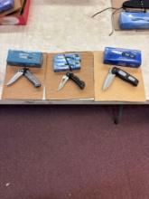 Three new pocket knives