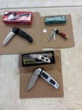 Three new pocket knives