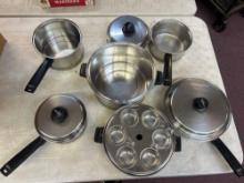 lifetime stainless steel cookware kitchenware set