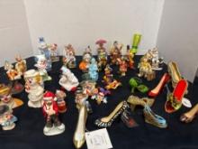 Miniature clown and shoe collection