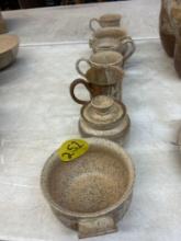 studio pottery cups and pots