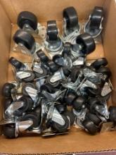New 4 two inch swivel casters, 4 three inch swivel casters, and 2 three inch casters