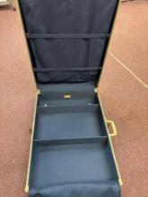 vintage blue marbled Samsonite luggage