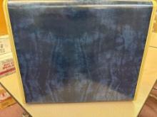 vintage blue marbled Samsonite luggage