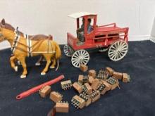 Coca-Cola horse drawn wagon as is