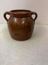 Antiques crock bean pot