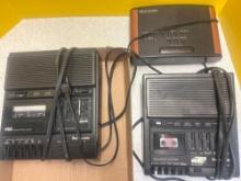 Panasonic microcassette transcriber, dream machine alarm radio, Panasonic speech control