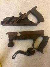 2 Stanley wood planes 46 and 78 and Westcott curved 6 inch wrench