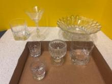 various crystal and glass