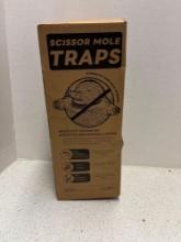 Scissor mole traps