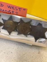 Old West badges