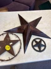 Metal stars outdoor decoration