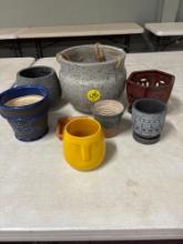 Seven planters