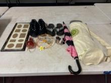 Womens KURU shoe size 10 1/2, Yoga mat, Umbrella, etc.