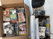 cameras and sound tapes