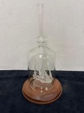 Litchfield glass sculpture, England, sailboat