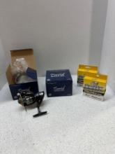 Two new Torrid spinning fishing reels and fishing line