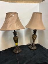 pair of table lamps