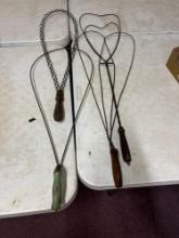 Antique rug beaters, Driftwood Seahorse decor, etc