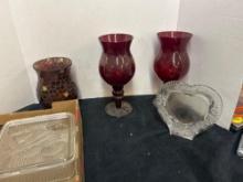 Ruby and Crystal glass