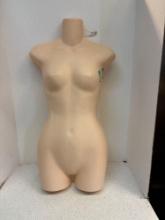 Hanging female dress form 31 inches tall