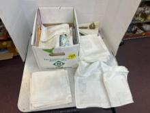linens, napkins, table cloths etc