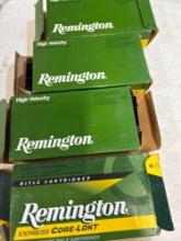 Clay target thrower empty Remington cartridges