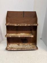 Antique foot relief, metal store, display
