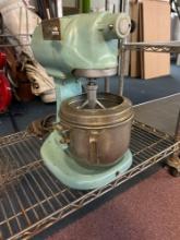Vintage industrial well used KitchenAid model G with bowl