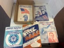 5 vintage patriotic sheet music