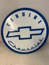 genuine Chevrolet metal sign