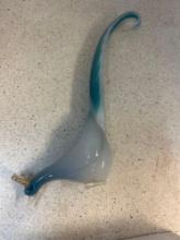 Murano Italy, art glass bird with long tail