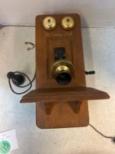 guild Country BELLE wooden crank wall phone radio