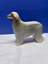 Afghan hound porcelain figurine