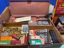 Gun, cleaning supplies and ammo