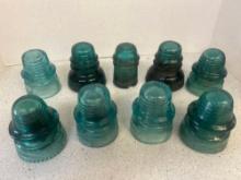vintage glass insulators
