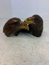 Brass Eaglehead sculpture, signed and numbered